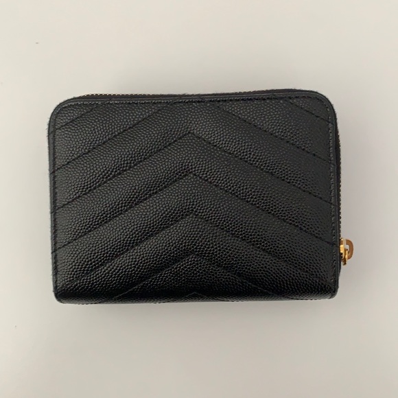 Saint Laurent Grain De Poudre Matelasse Wallet - Picture 2 of 5